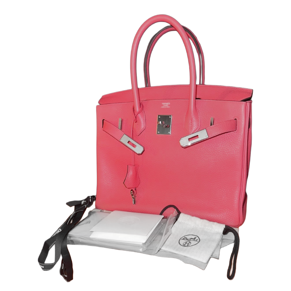 Hermès birkin 30 rose Mexico Togo palladium hardware