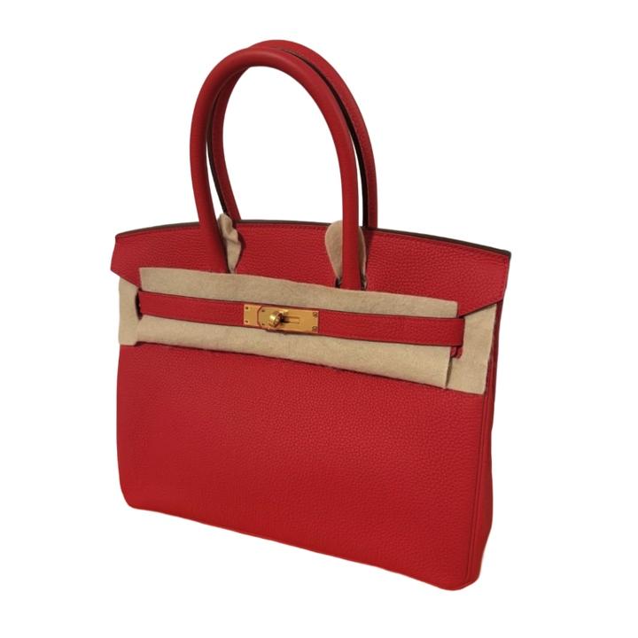Hermès Birkin 30 Togo Rouge Tomato Gold Hardware